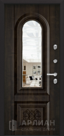 Фото №2 «Входная дверь с массивом и зеркалом для квартиры №15»