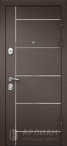 Фото «Парадная дверь с терморазрывом и гладкой внутренней стороной сандал белый №5»